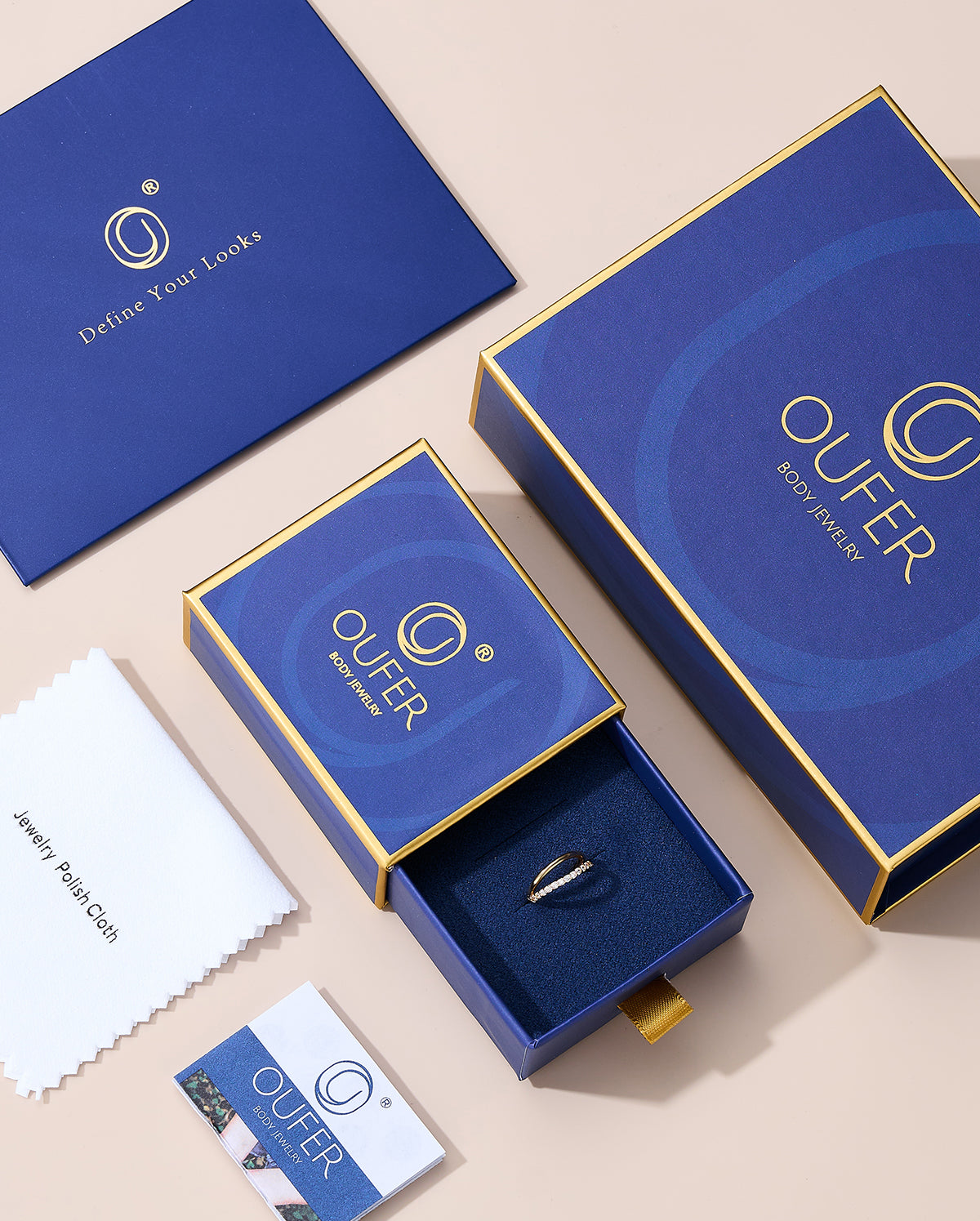 14K de Oro de Doble Capa CZ 16G de Aro Pendientes de Hélice de Aro Anillo de Nariz
