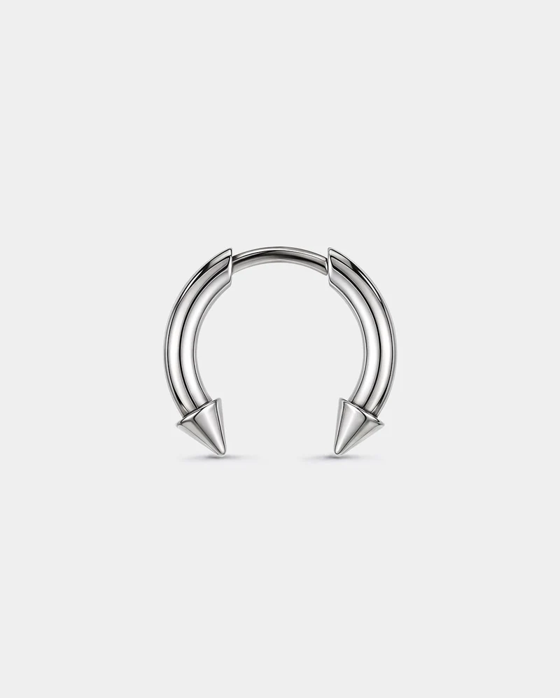Tribal Fake Gauge Titanium Threadless Septum Ring