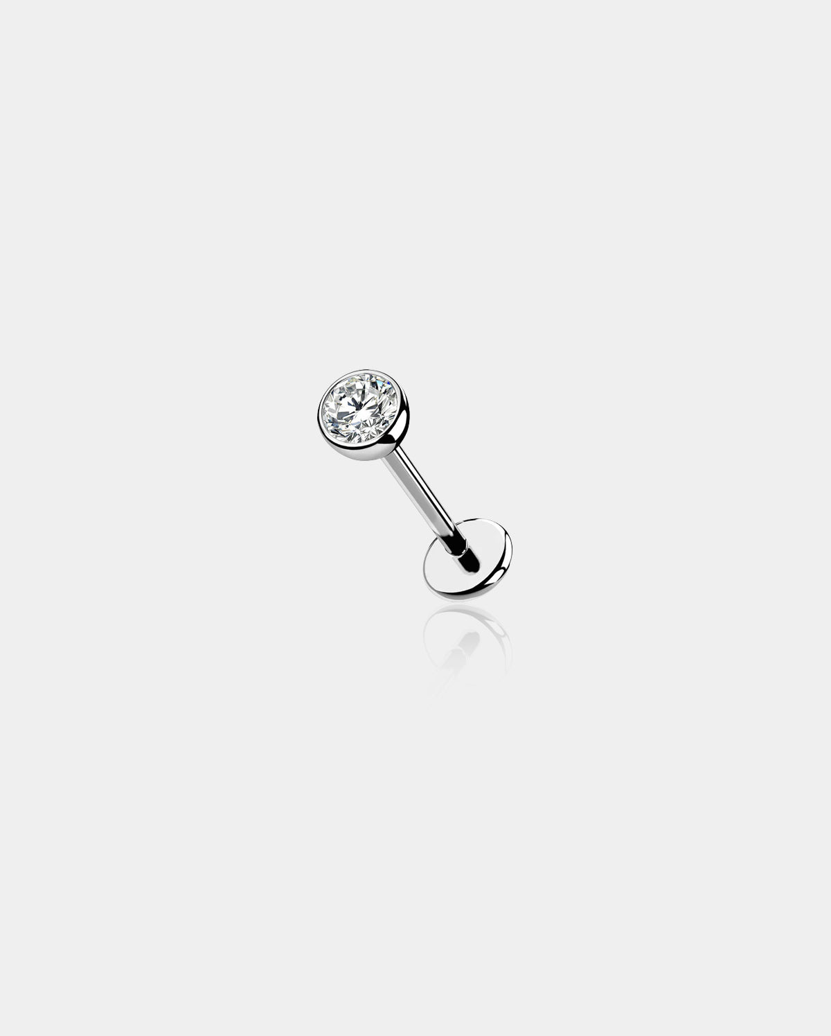 Threadless Titanium Flat Back Nose Stud