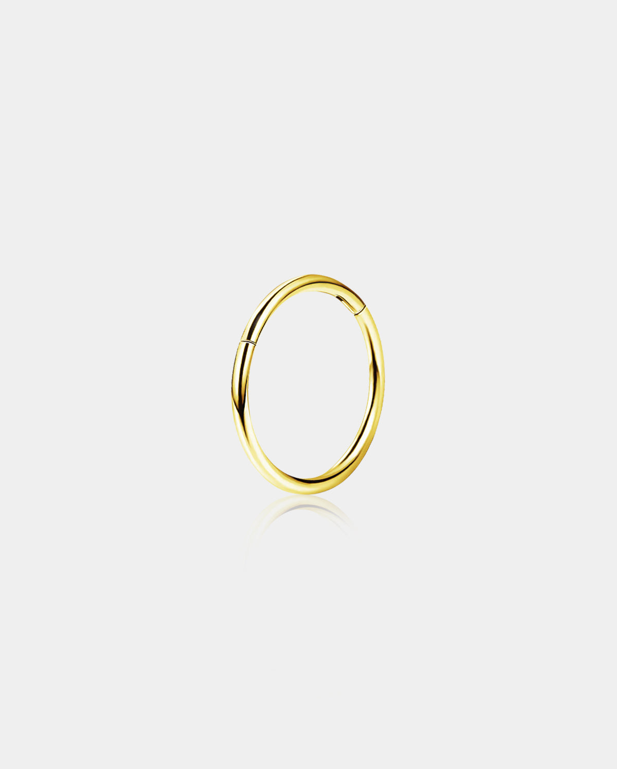 gold hoop nose ring