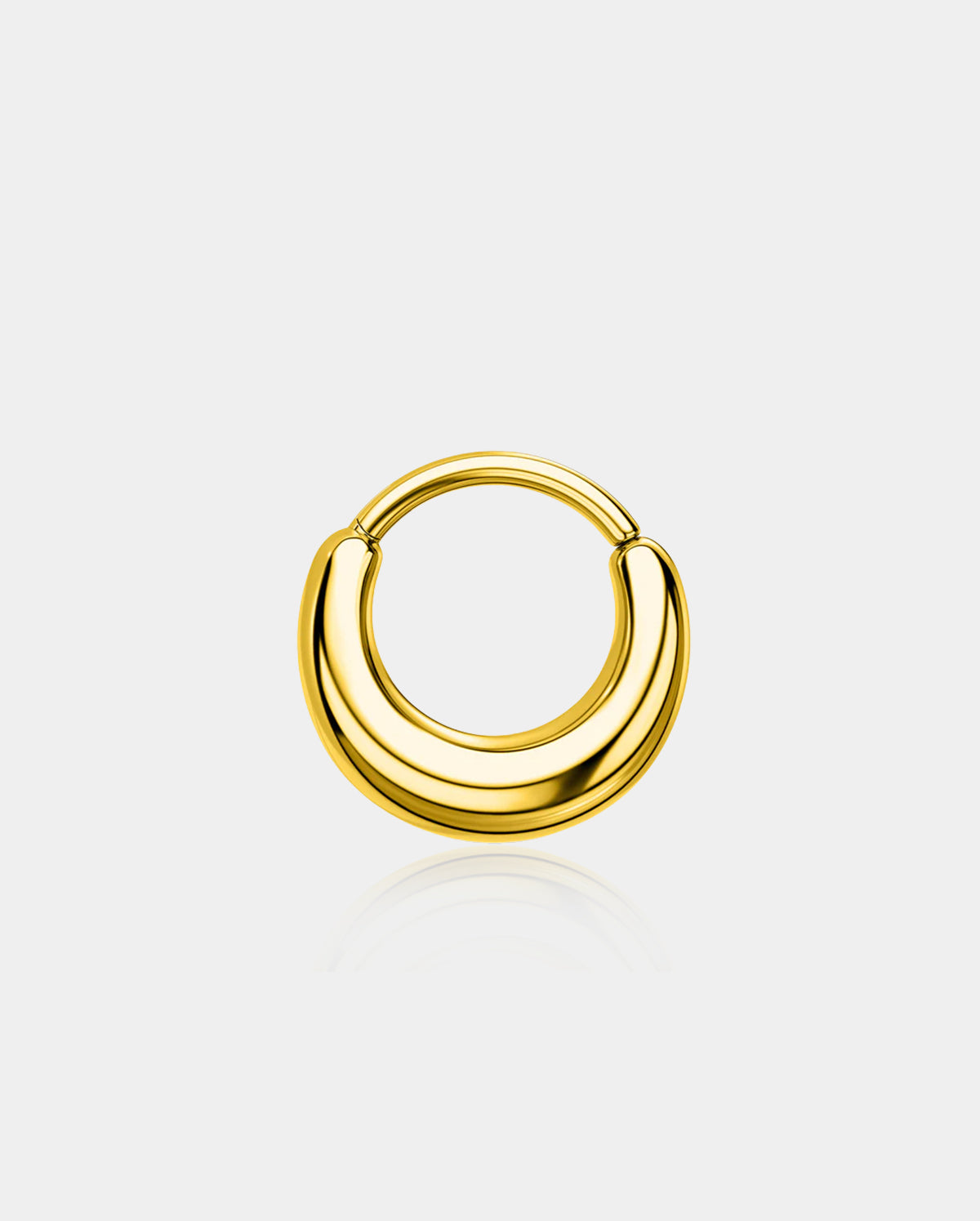 Paula's Design Silver Aura Titanium False Stretched Thick Septum Ring