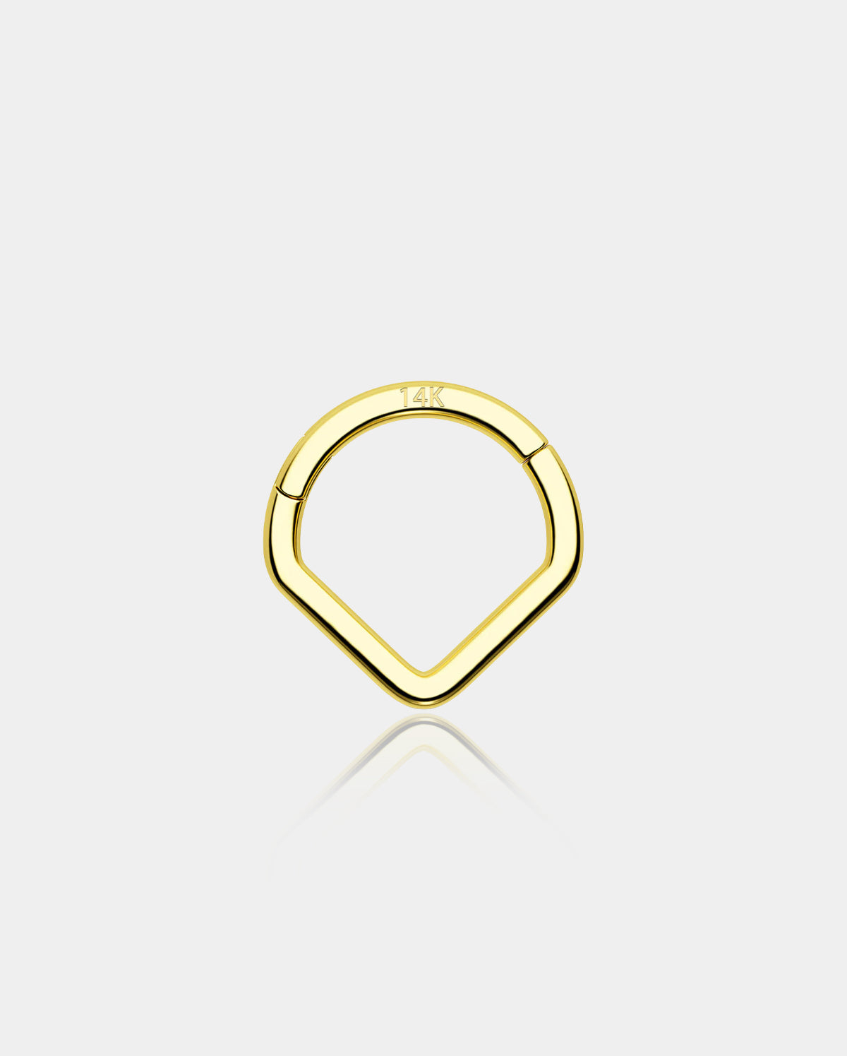 14k gold septum ring