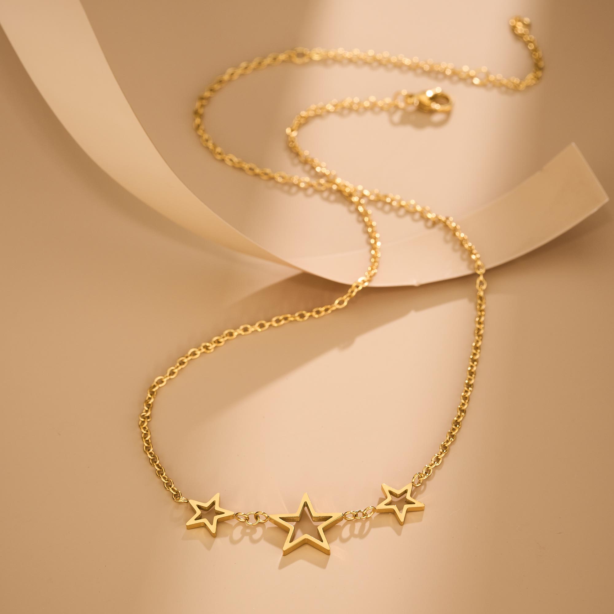 gold star necklace