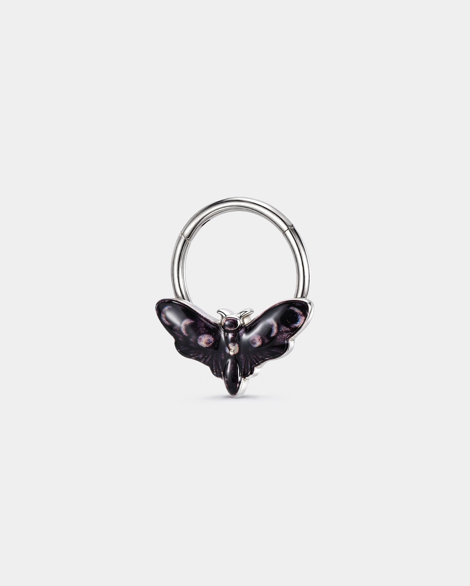 Moon Phase Moth Segment Septum Ring