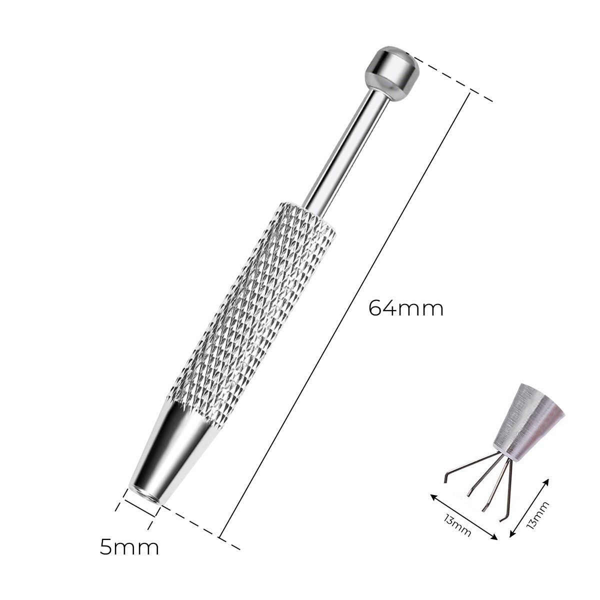 2PCS Push-in Syringe Style Grabber Tool