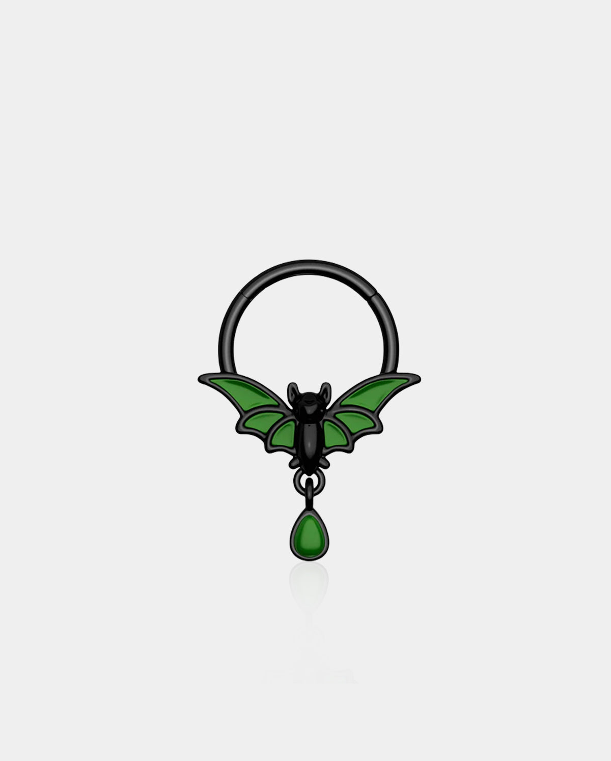 Dangle Bat Hinged Segment Septum Ring