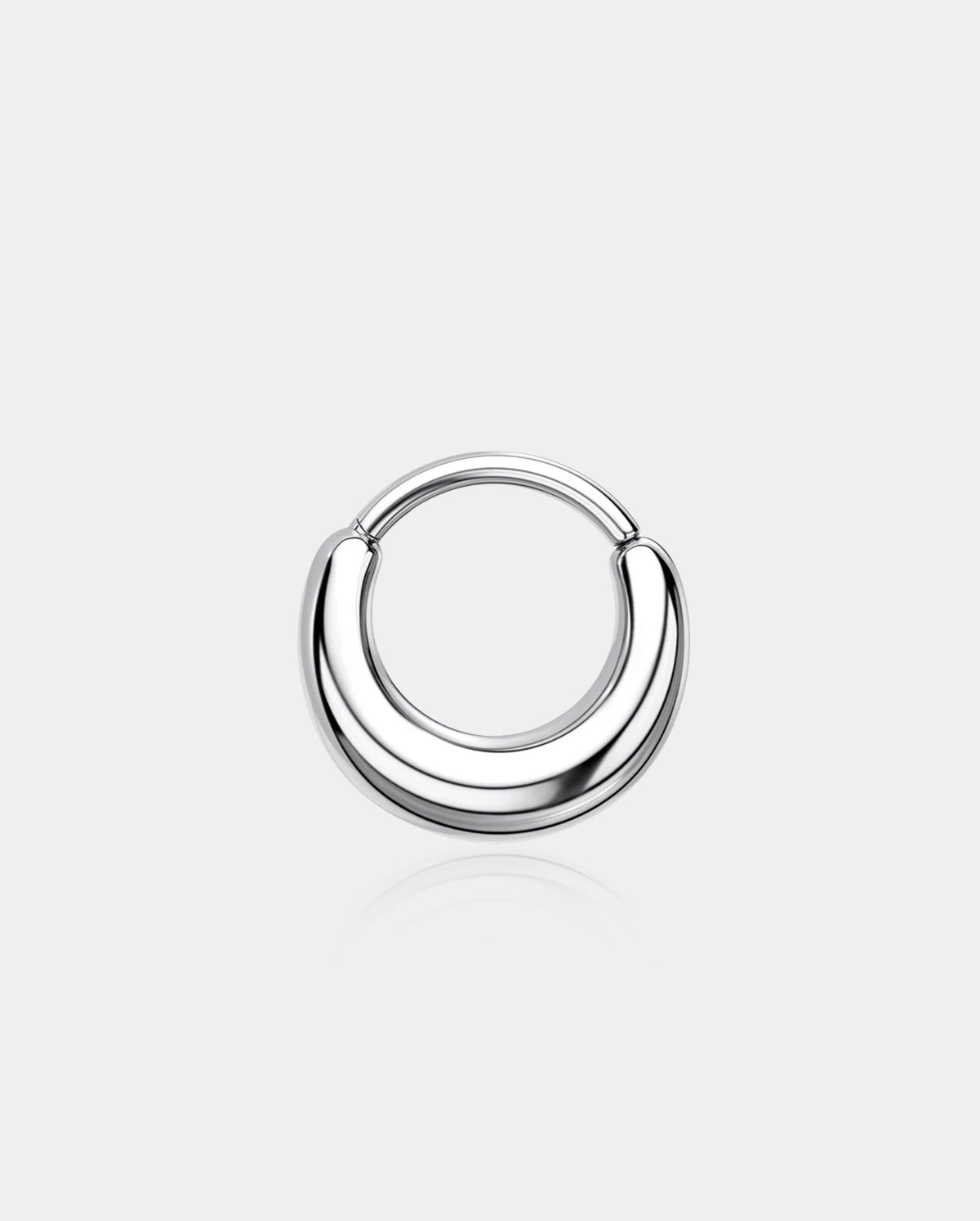 Paula's Design Silver Aura Titanium False Stretched Thick Septum Ring