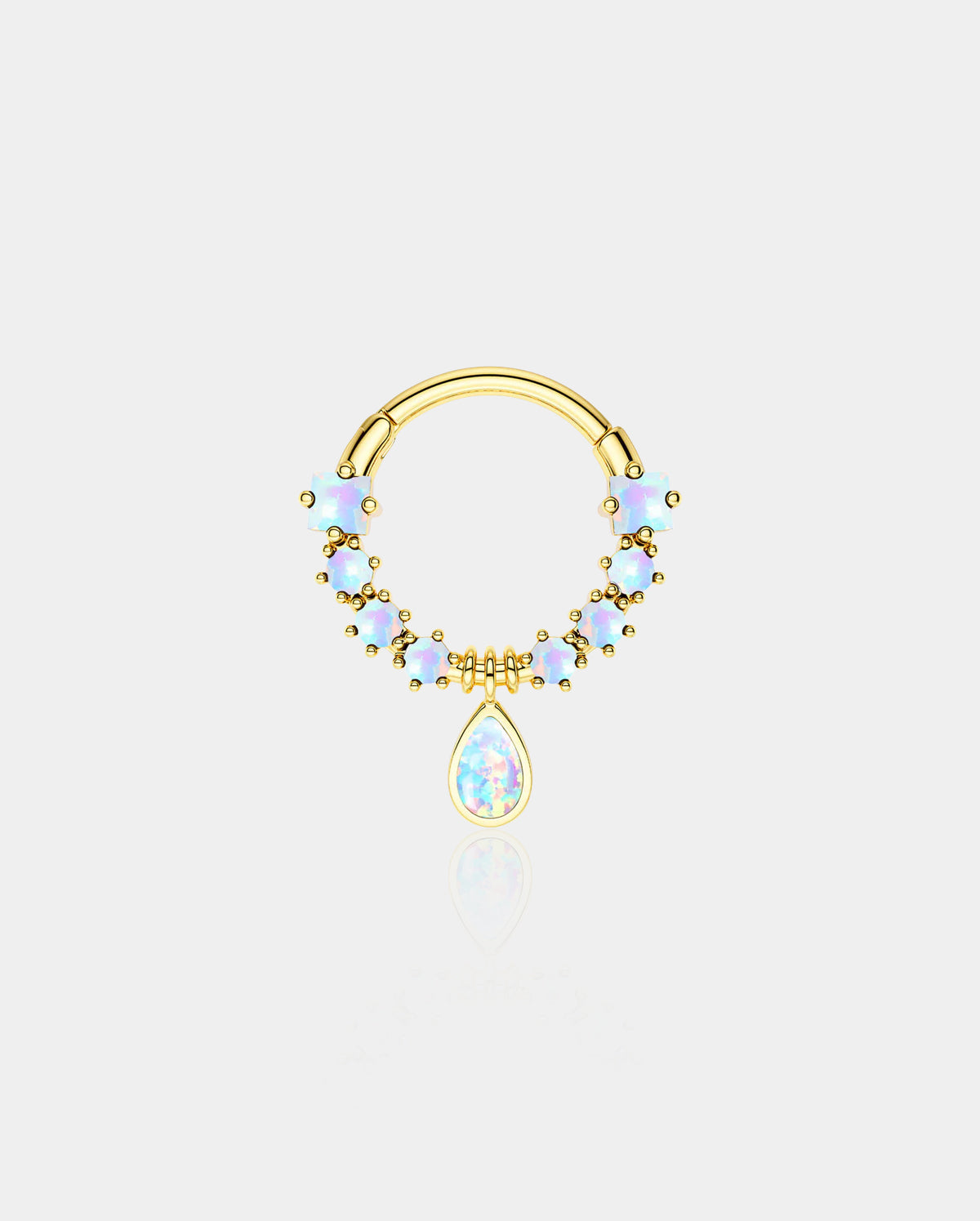 Dangle Diamond Septum Ring