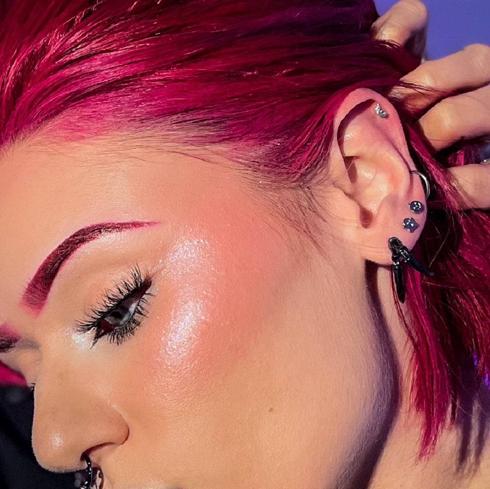 Pumpkin Bat Ghost Internally Threaded Cartilage Studs Set