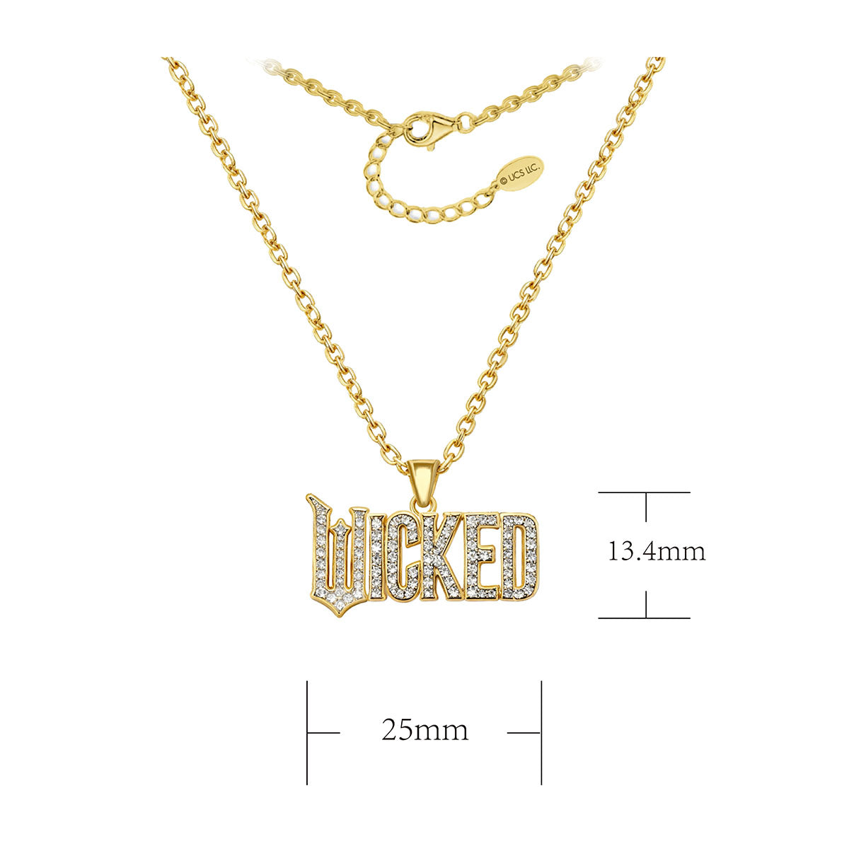 WICKED X OUFER "WICKED" Letter CZ Necklace