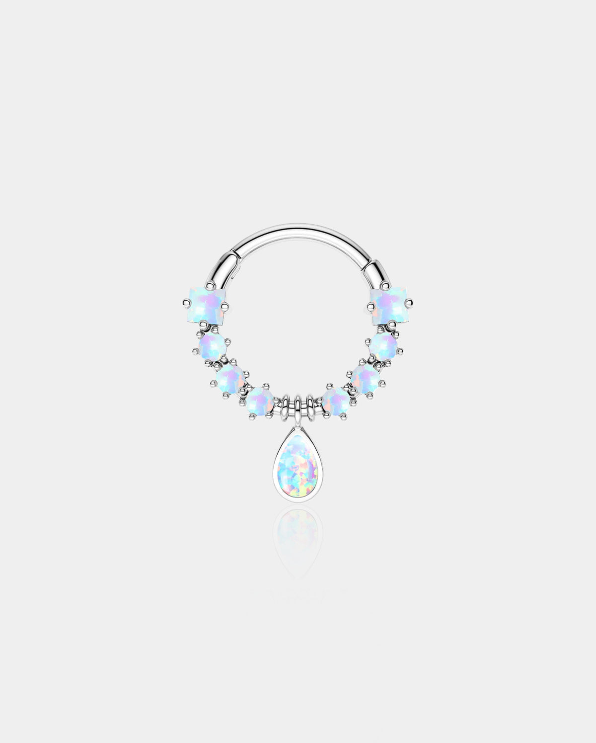 Dangle Diamond Septum Ring