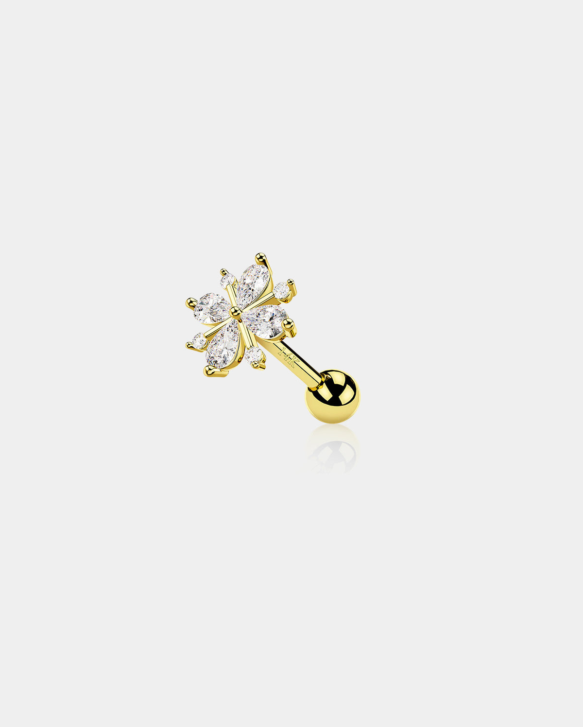 tragus flower earrings