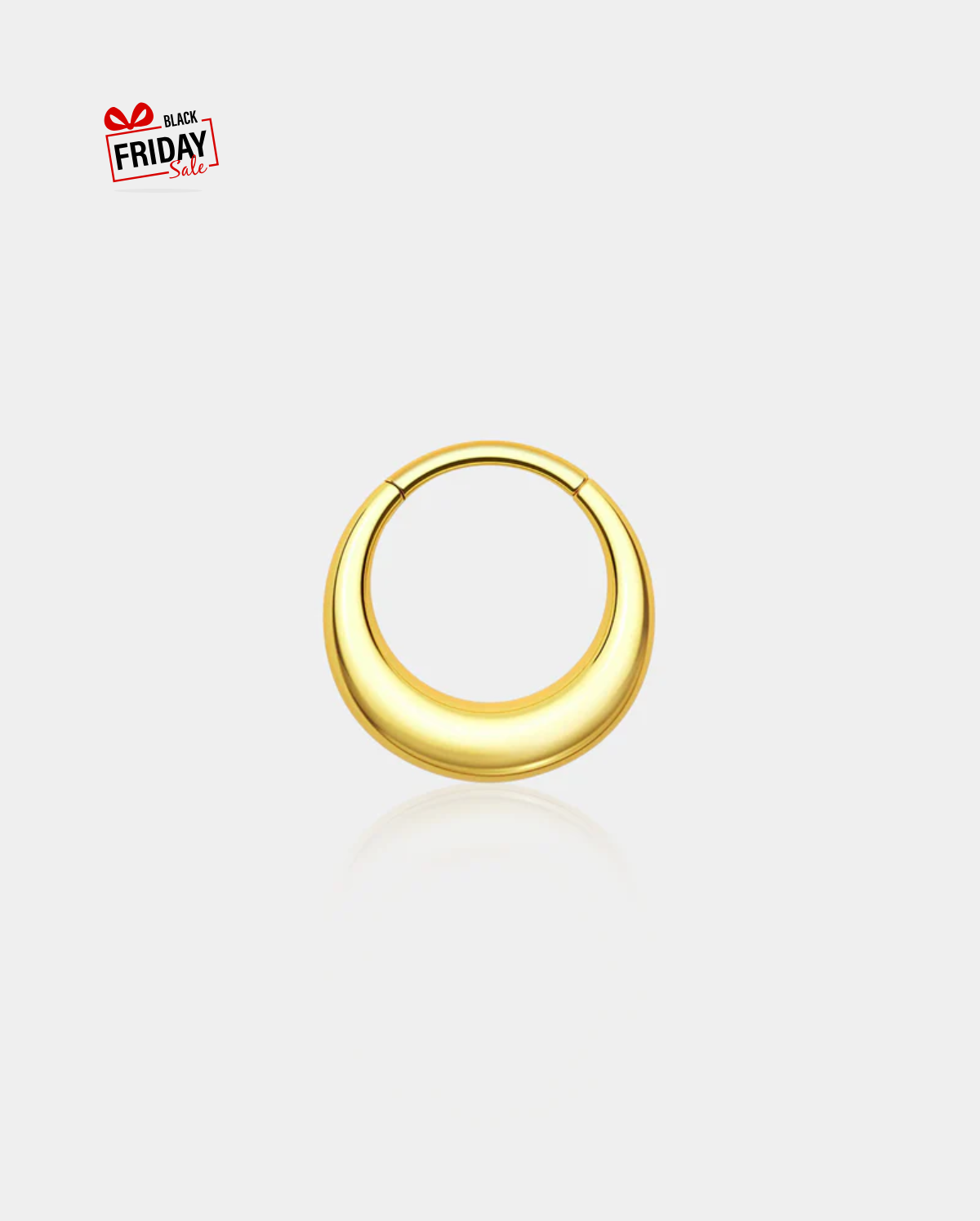 Fake Gauged Hinged Segment Septum Ring