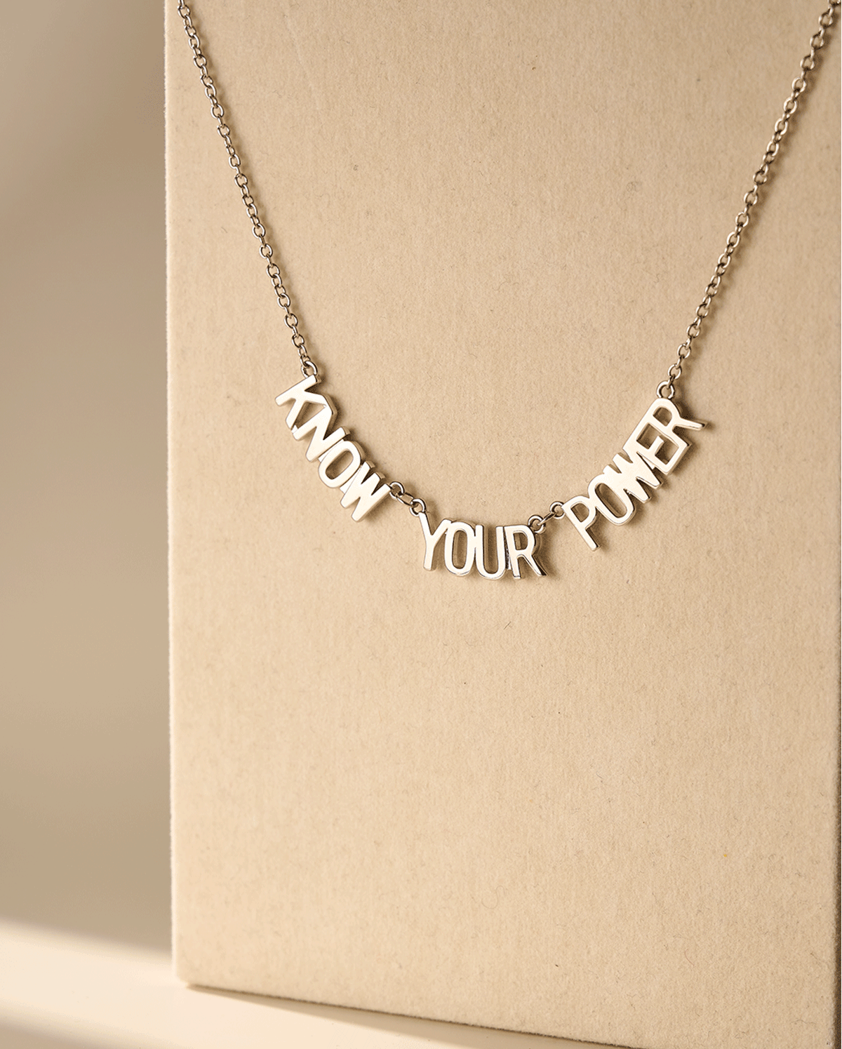 WICKED X OUFER “Know Your Power” Letter Necklace
