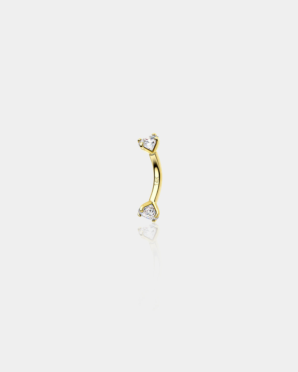 gold eyebrow ring