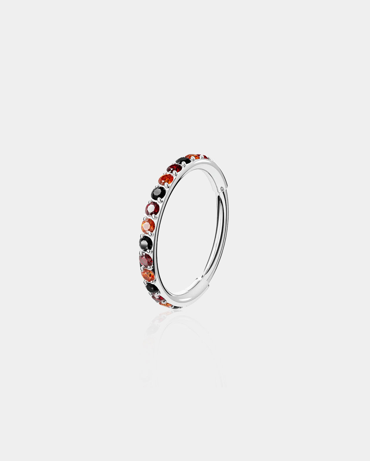 Anneau de nez en acier inoxydable 18G Nose Hoop CZ