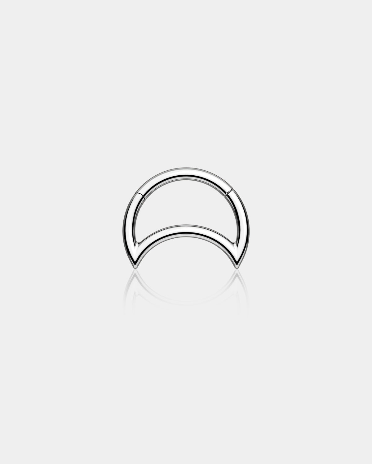 titanium moon daith earring - oufer body jewelry