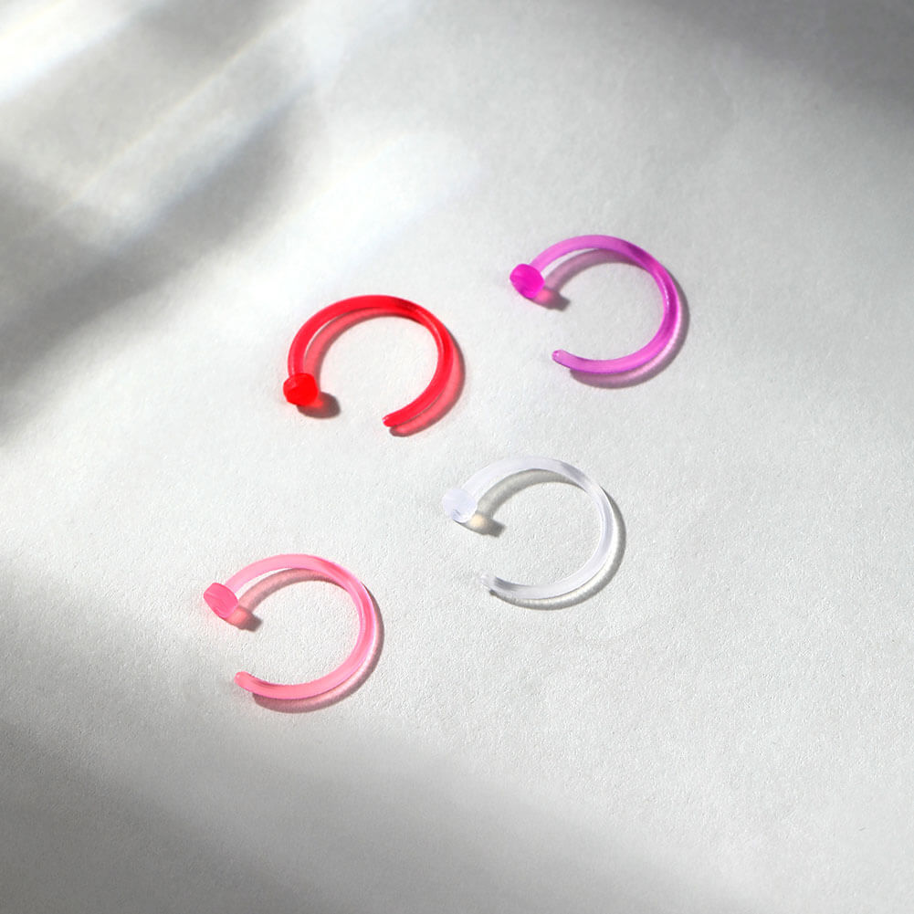 pink acrylic nose ring