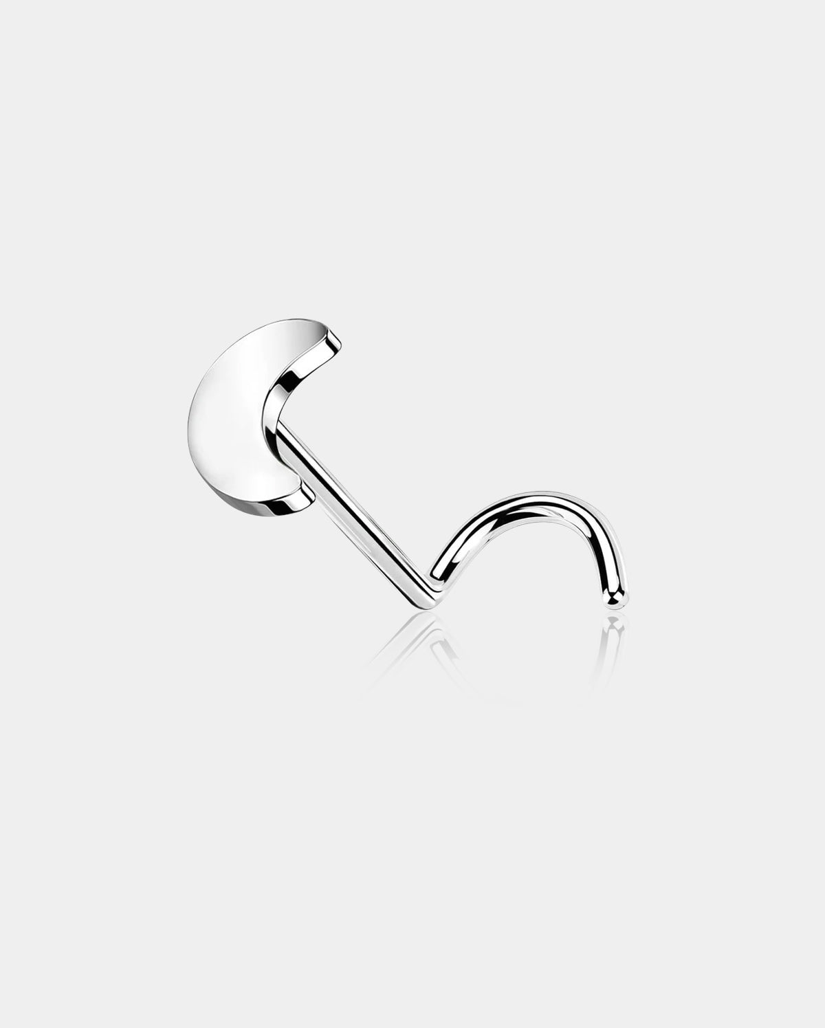 Moon Threadless Titanium Nose Screw Stud