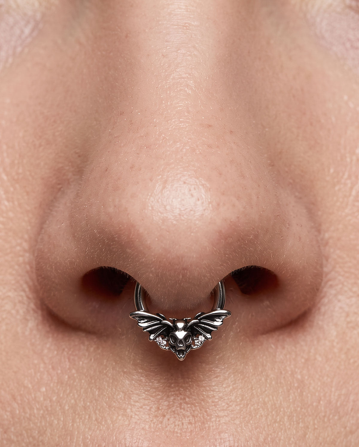 Skull Moth  septum piercing