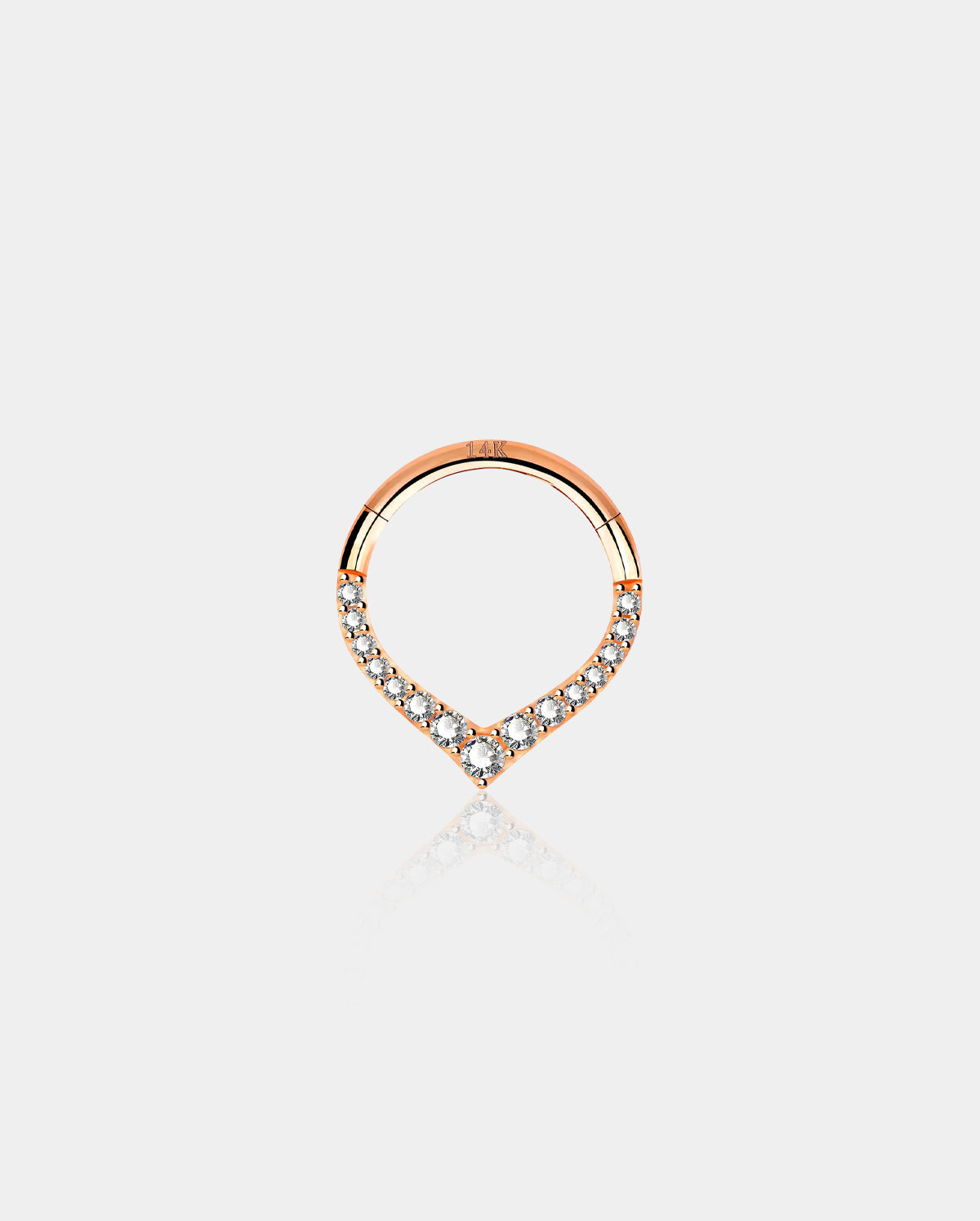 rose gold septum ring
