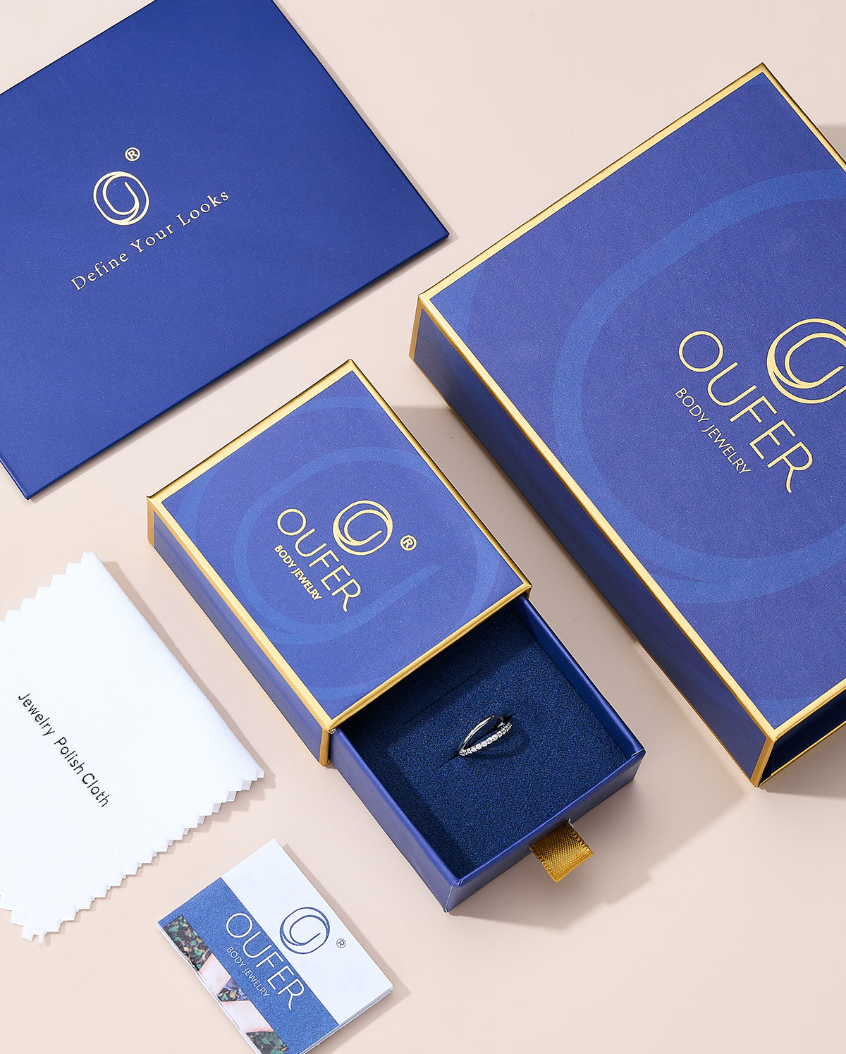 14K de Oro de Doble Capa CZ 16G de Aro Pendientes de Hélice de Aro Anillo de Nariz