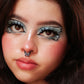 16G Black Blue Ombre Butterfly Hinged Segment Septum Ring