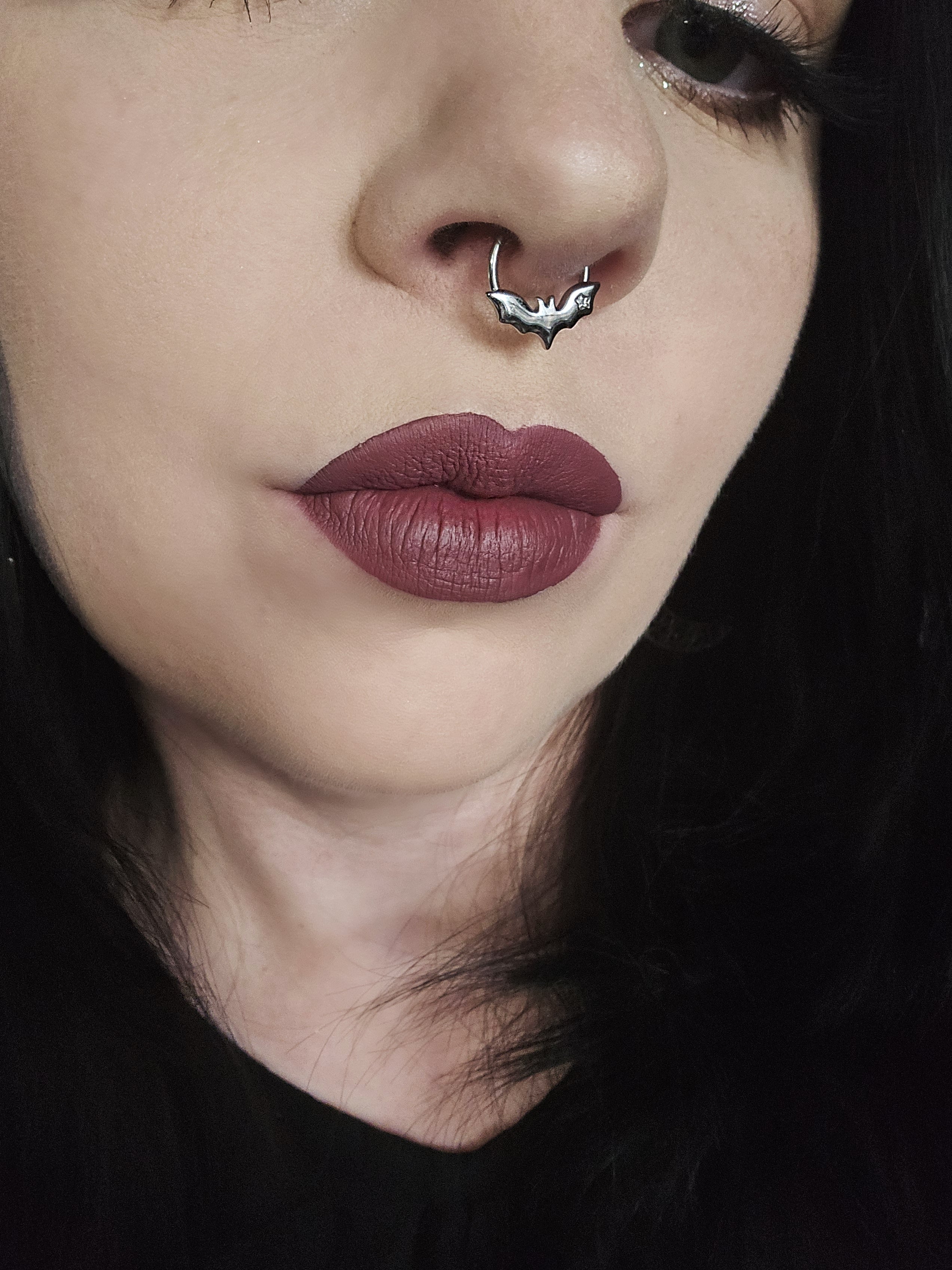 Bat Halloween Segment Septum Ring