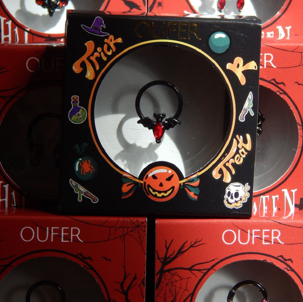 16G Cute Spooky Bat Septum Piercing Jewelry