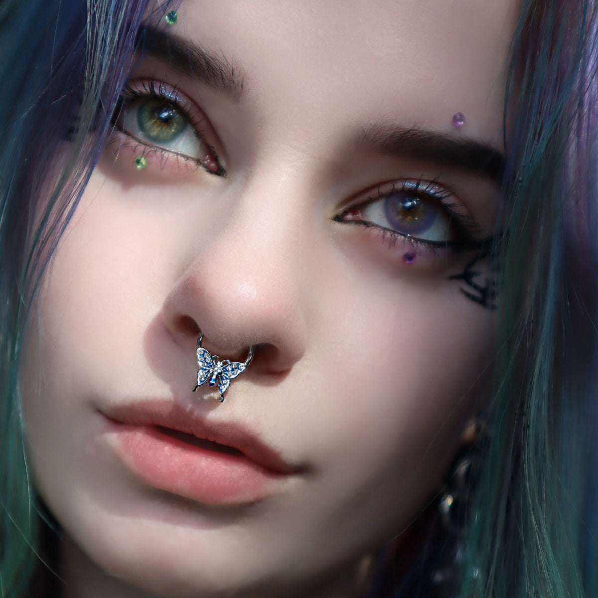 Rainforest Butterfly Septum Rings