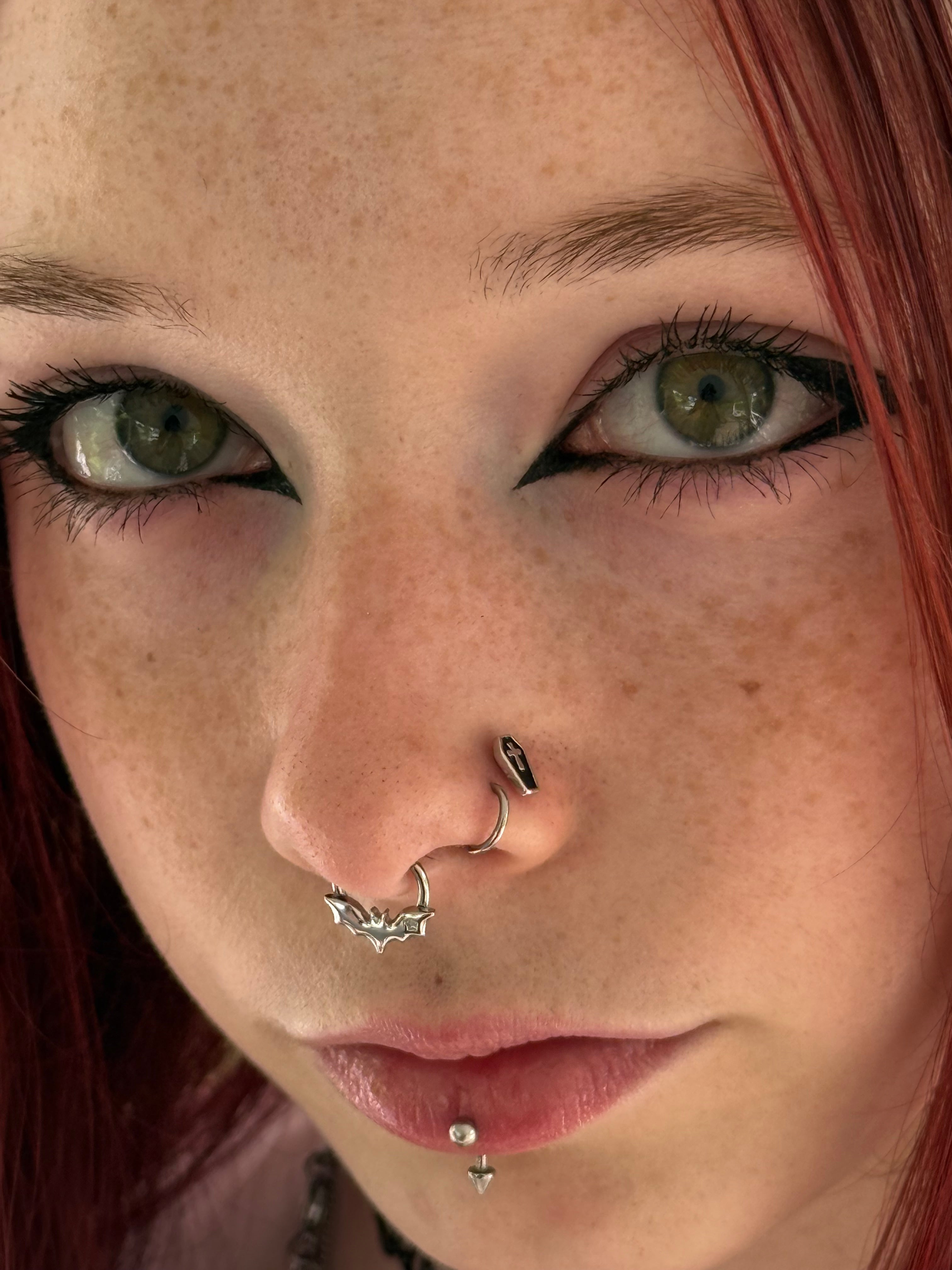 Bat Halloween Segment Septum Ring