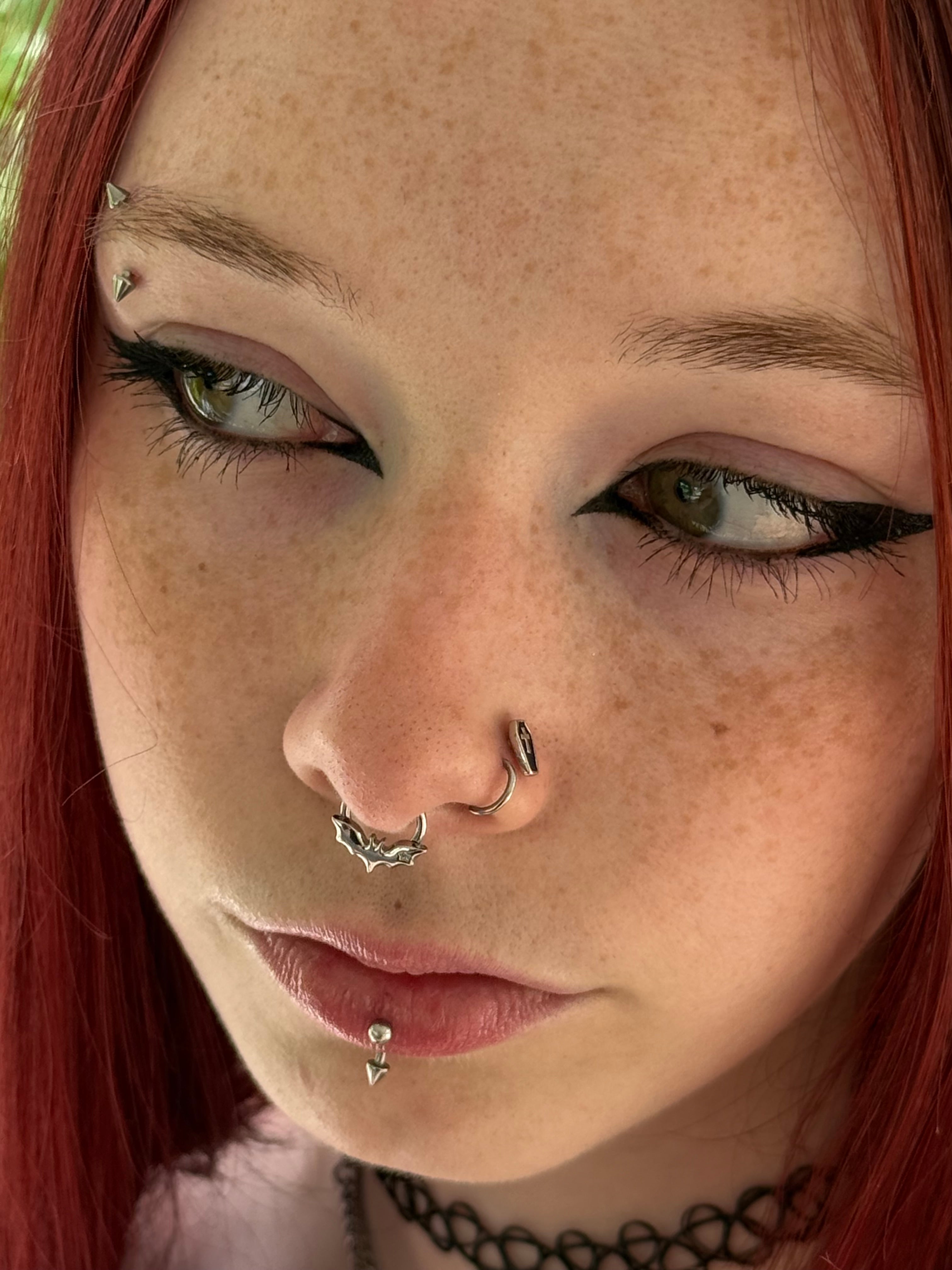 3PCS Bat Moth Coffin Nose Stud Set
