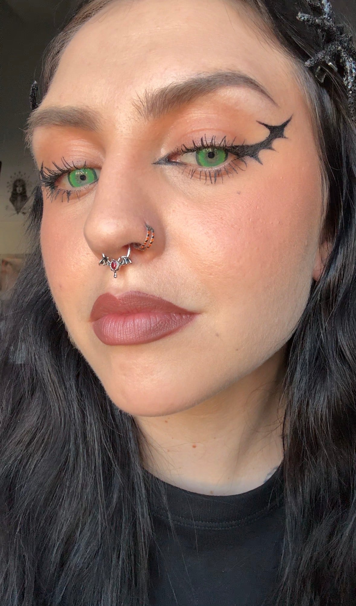 Bat Wing Devil Eye Segment Septum Ring