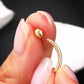 14K Gold CZ Ball 14G Bauch ringe 14G CZ Ball