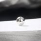 14K Weiß Gold CZ Ball 14G Bauch Ringe 14G CZ Ball