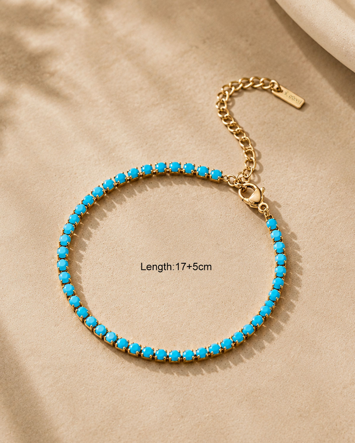 Elegant Turquoise 18K Plated Bracelet