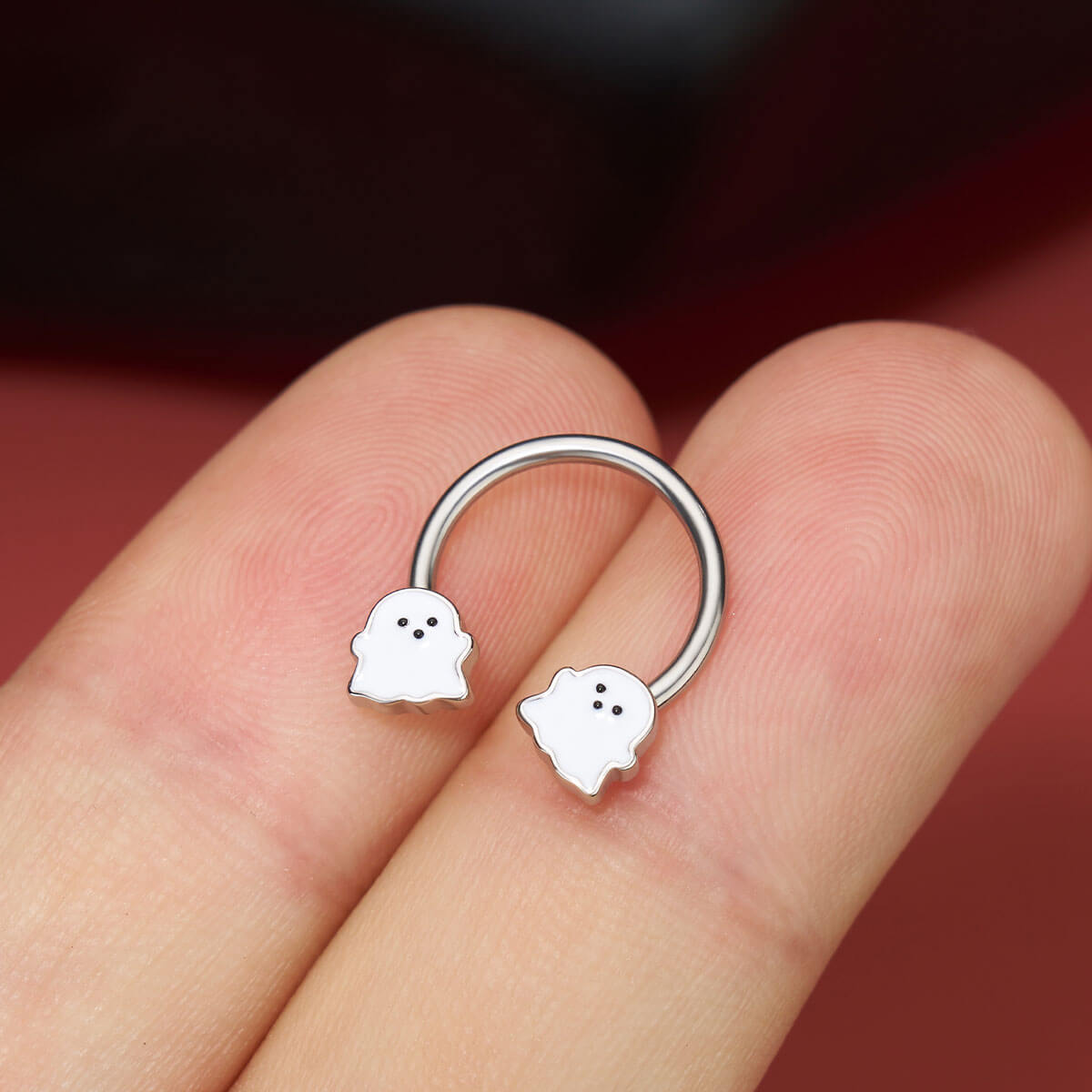 cute ghost septum ring