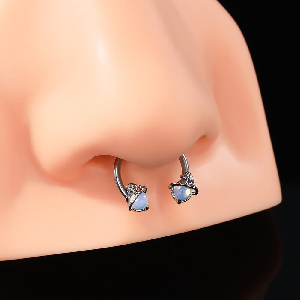 opal septum piercing