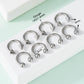 14G/16G 8PCS Basic Ball/Spike Horseshoe Circular Barbell Set