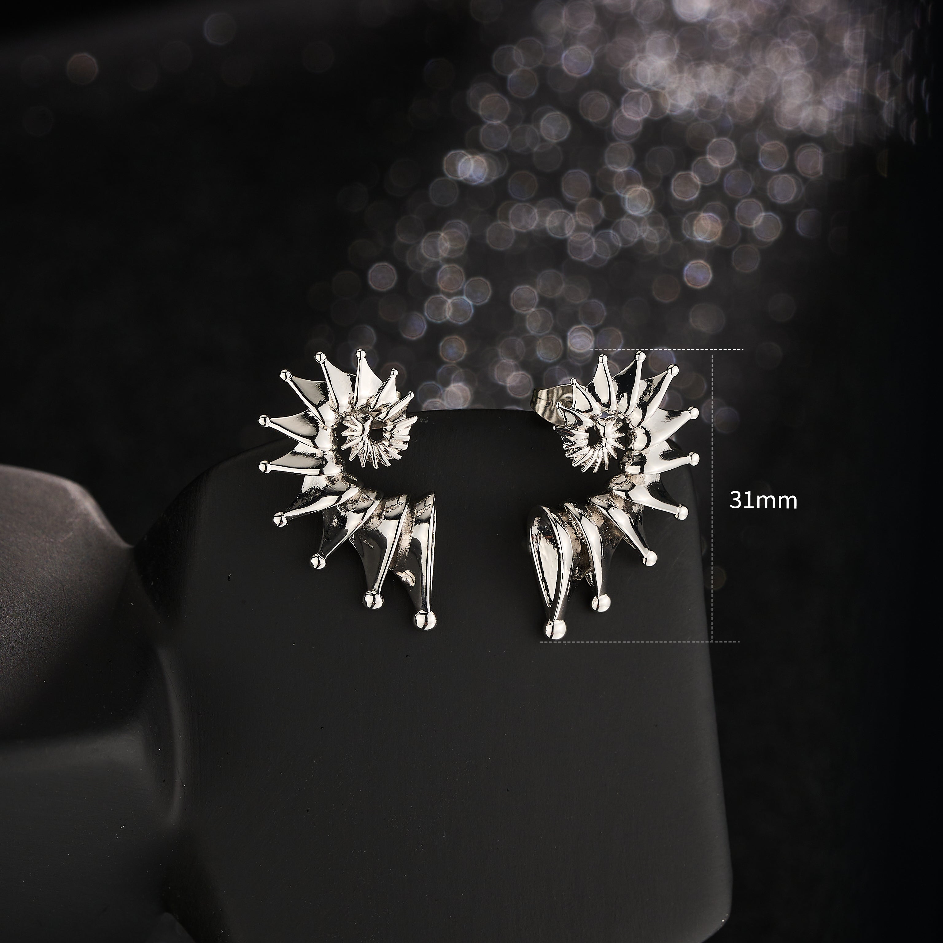 2PCS Spiral Shell Stud Earrings