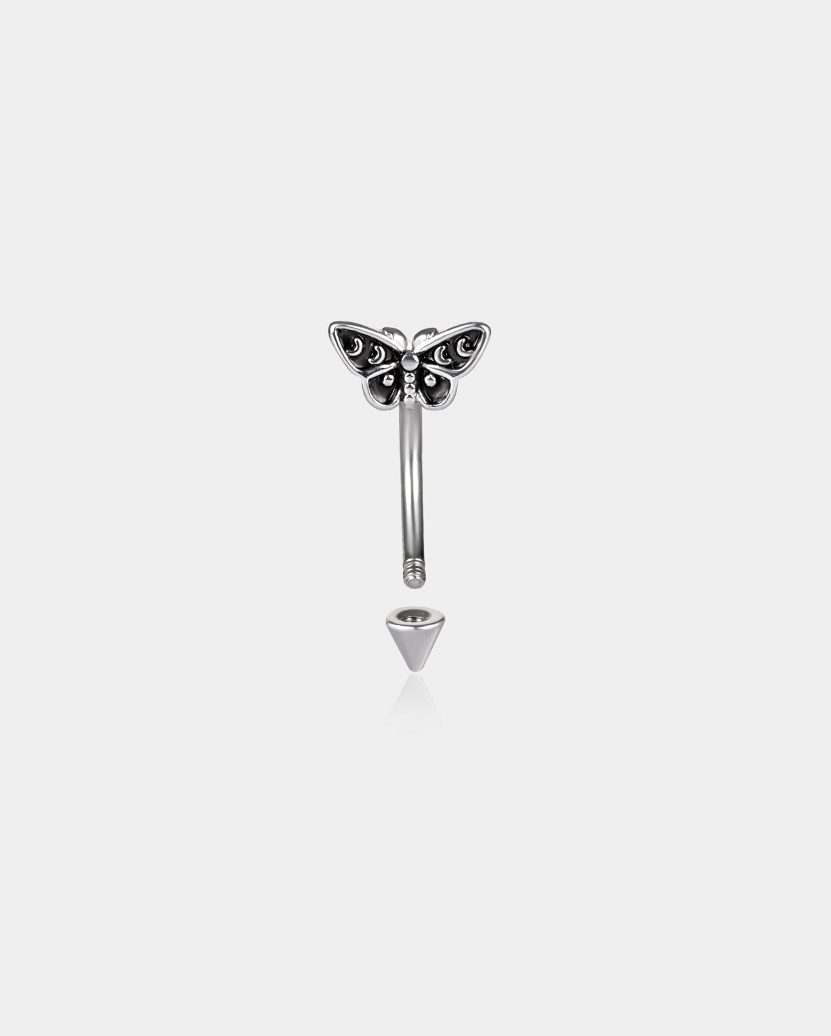 Moon Moth Rook Eyebrow Piercing