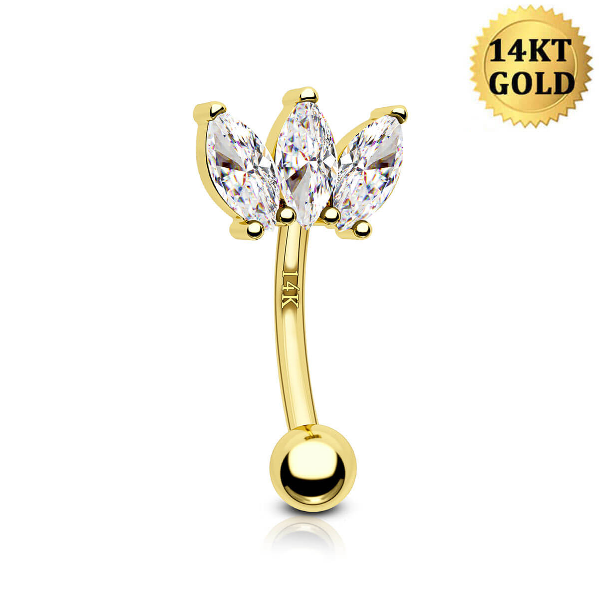 18g gold rook earring 