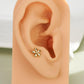 14K Solid Gold Flower Cartilage Stud