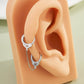 14K White Gold 20G Handcuffs Cartilage Earring Jewelry