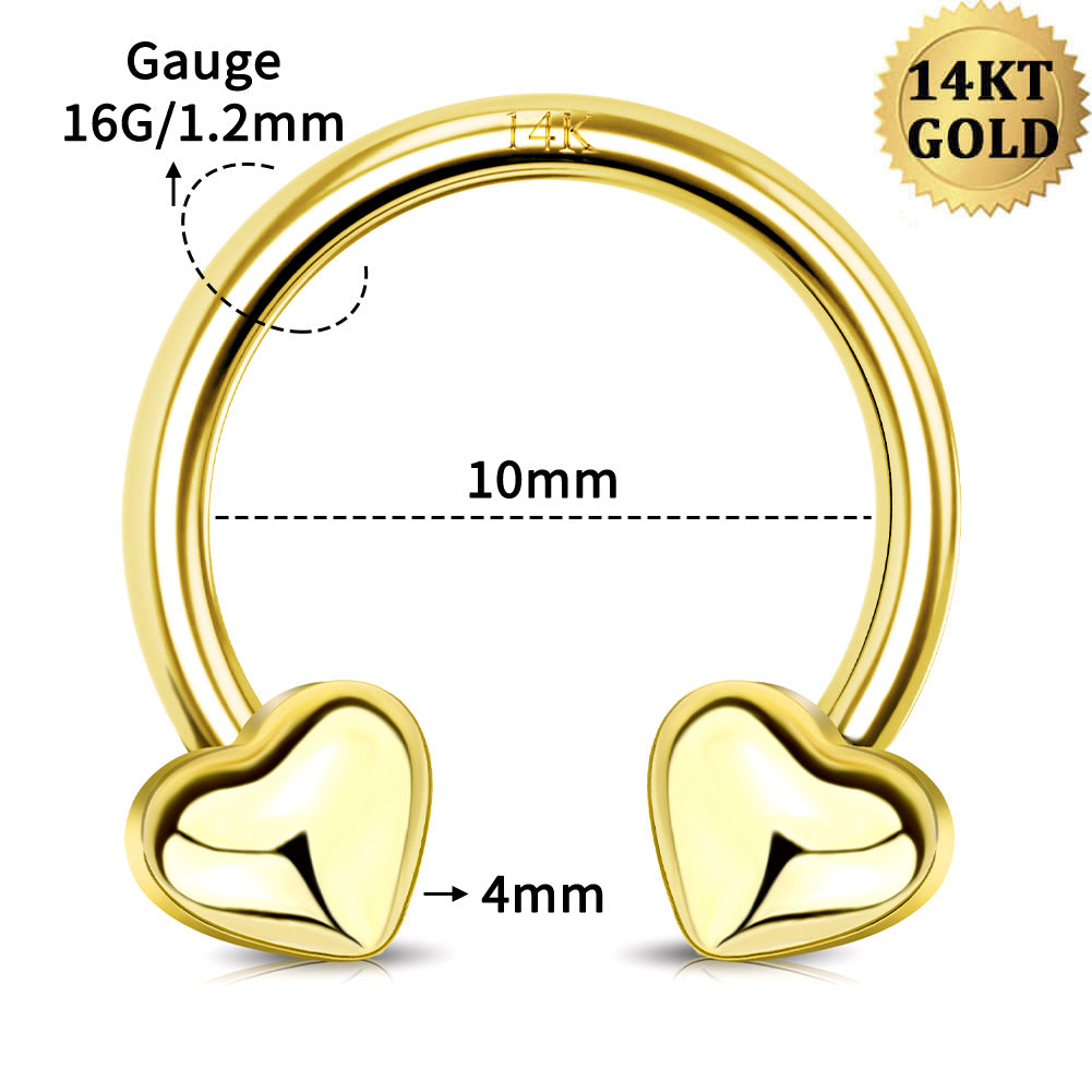 10mm heart horseshoe septum