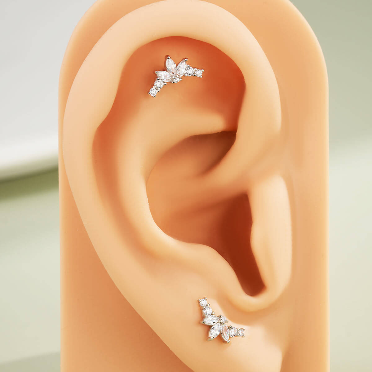 flower petal cartilage piercing