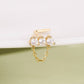 oufer chain dangle nose stud 