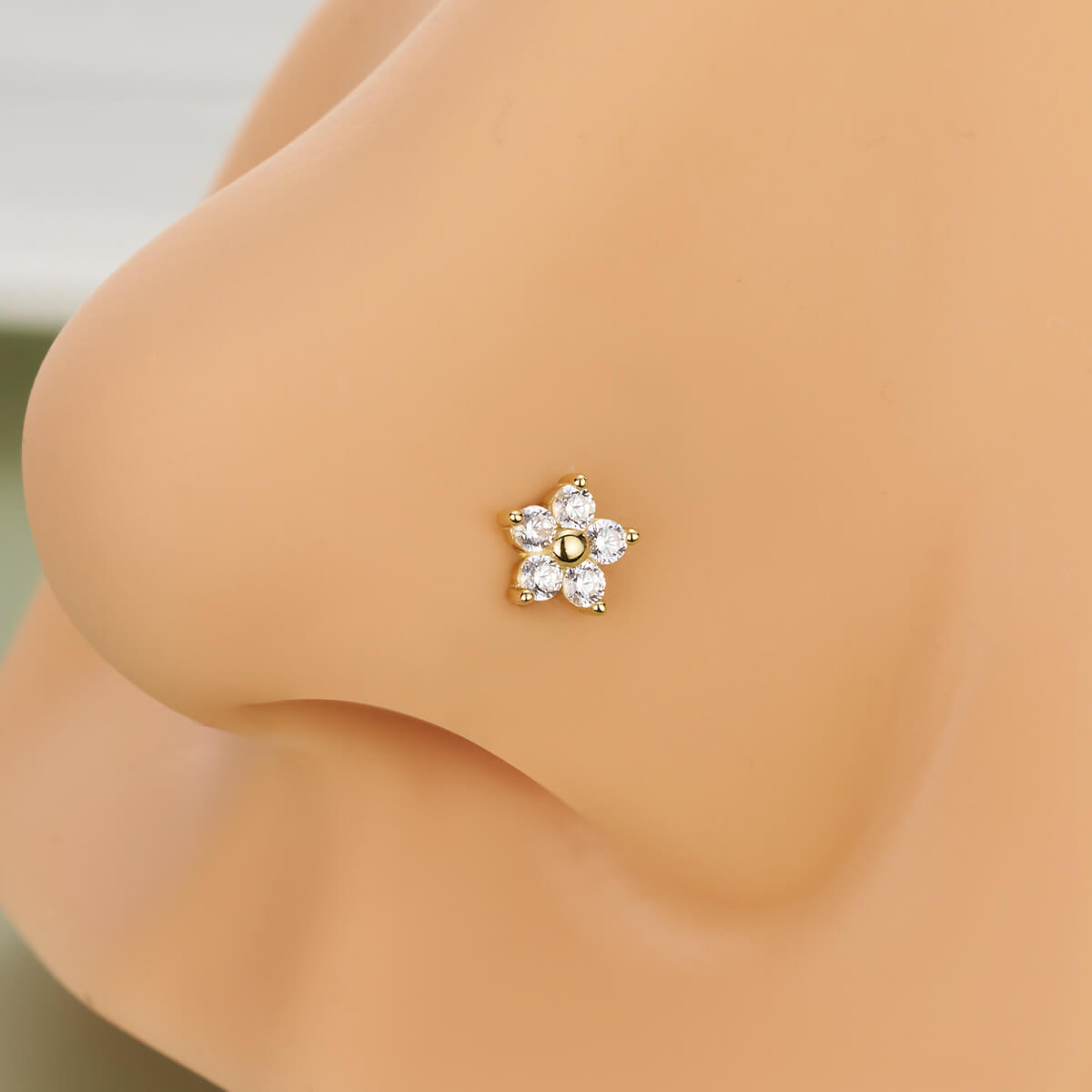 flower nose piercing