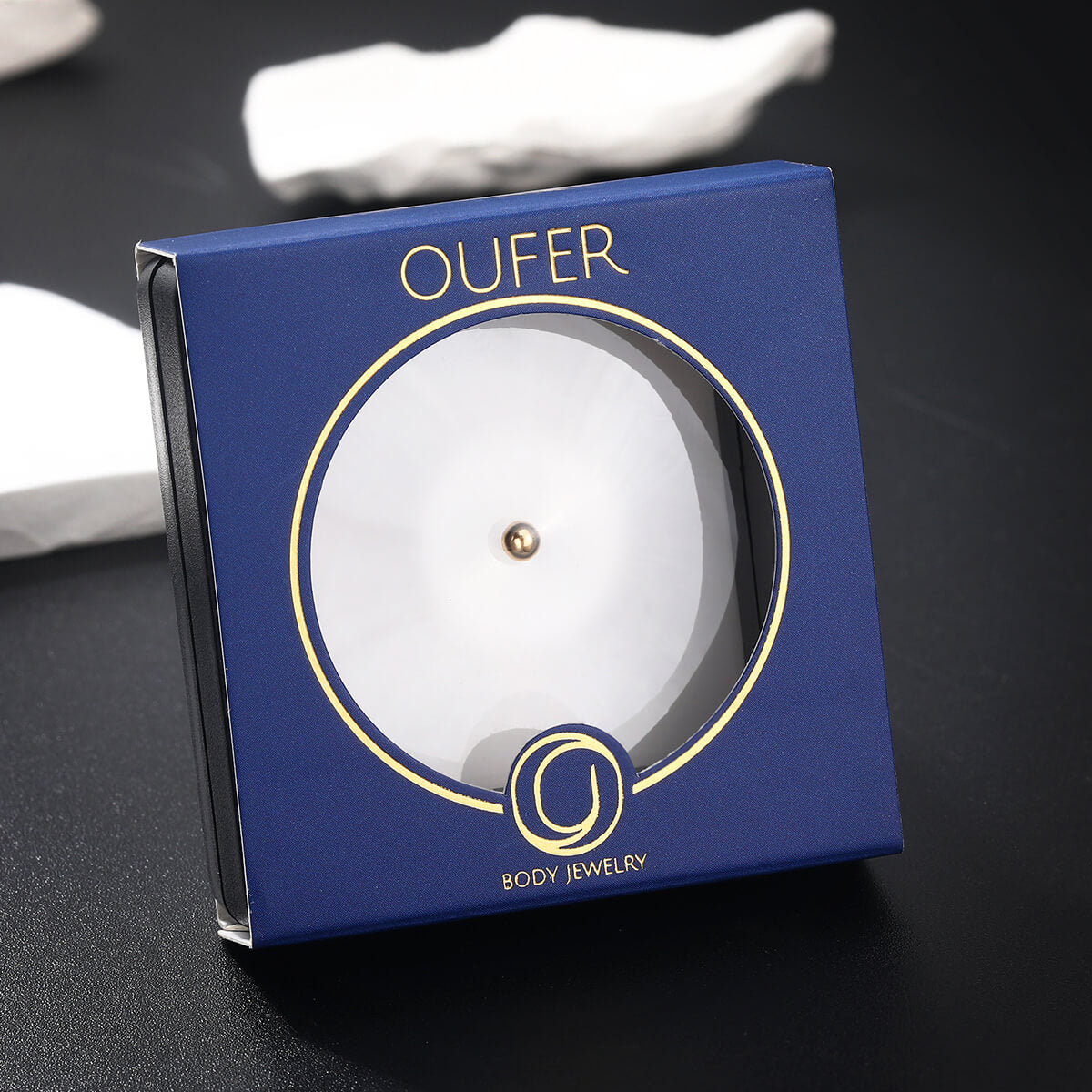 14K Gold Septum Ring Replacement Ball