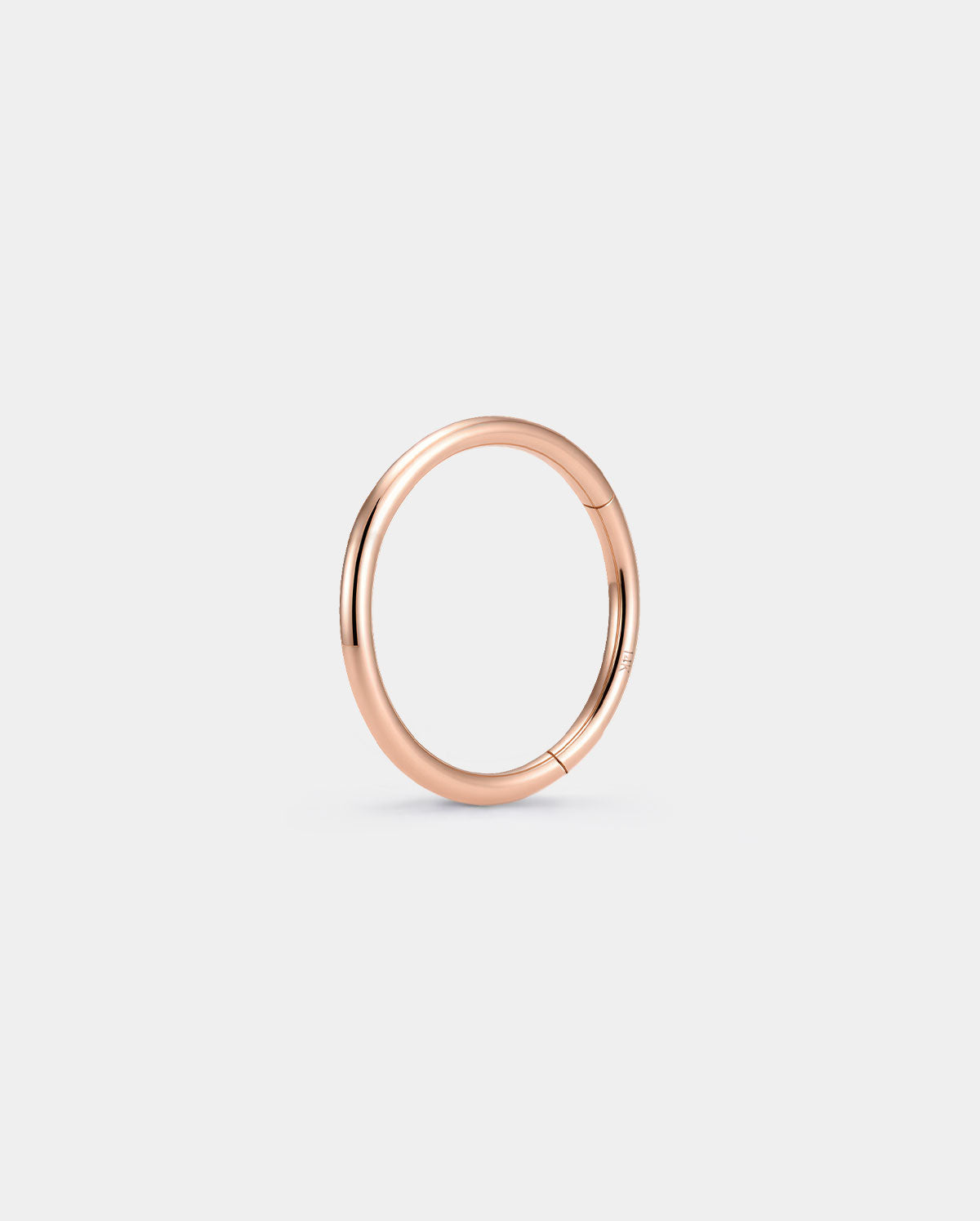14K oro 20G doble fila CZ nariz aro anillo
